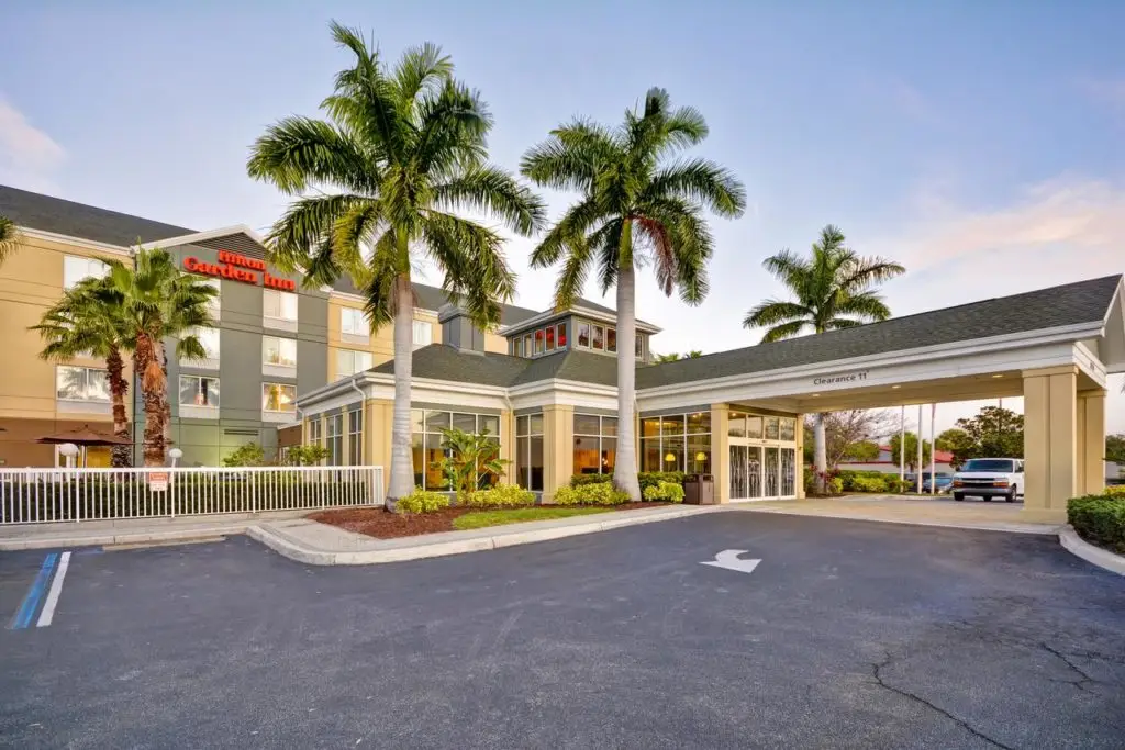 Hilton Garden Inn's entrance