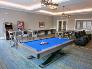 The Loop at 2800 apartment complex's game room